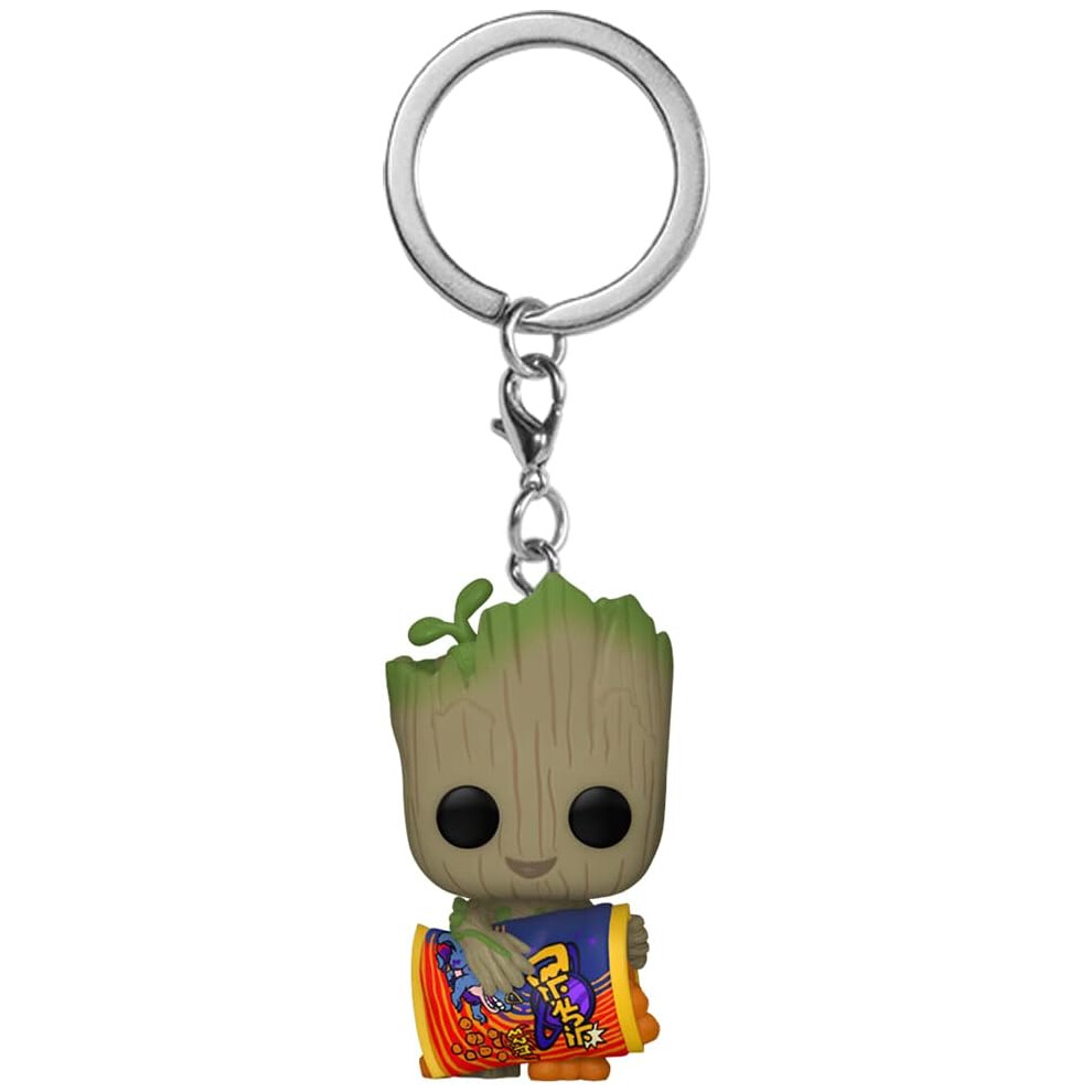 Funko POP! Keychain: Marvel - Guardians Of the Galaxy - Groot - 1/6 Odds for Rare Chase Varianteese Puffs - Groot Shorts Novelty Keyring