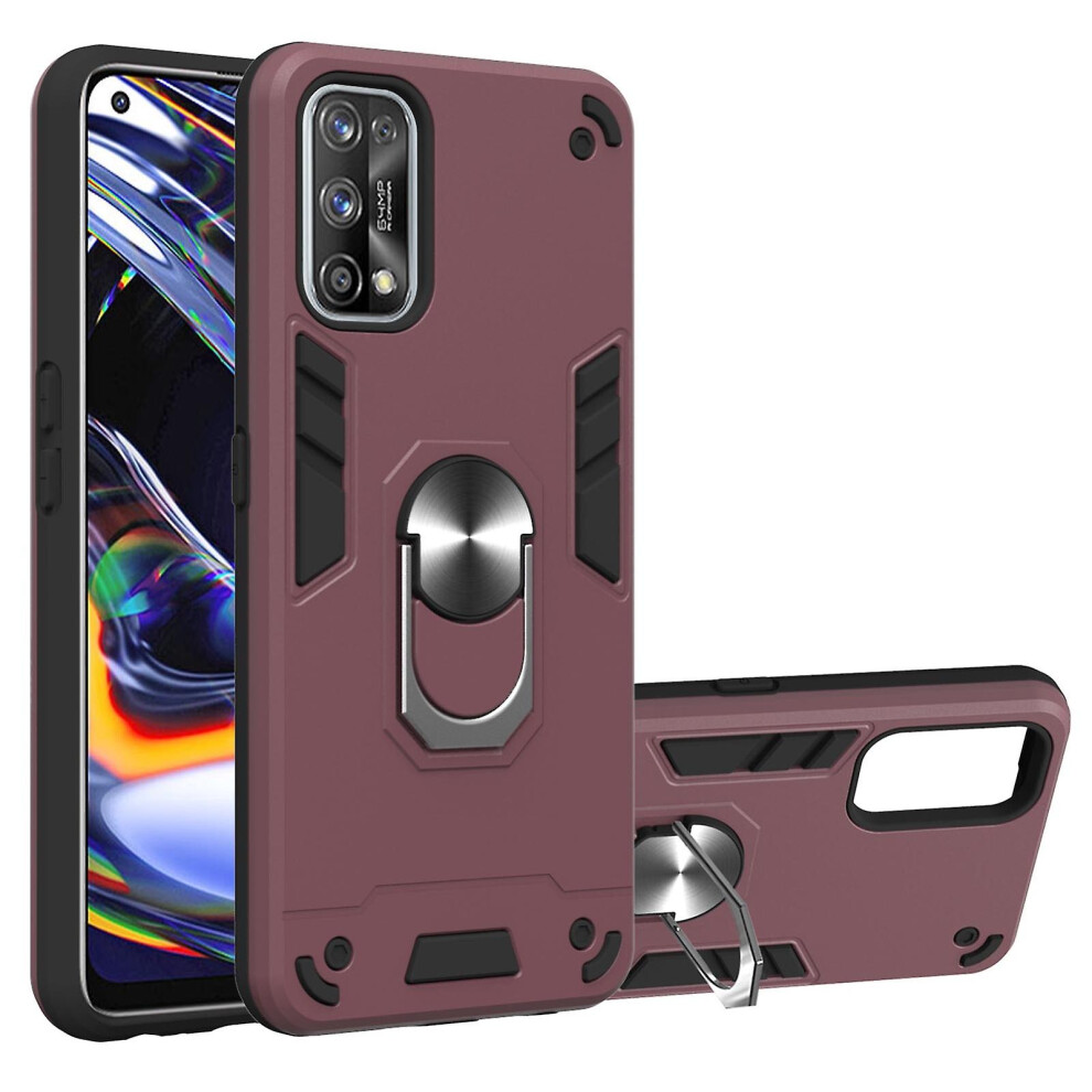 (Wnie ) For Oppo Realme 7 Pro Pc Tpu Case Red 8994439620392