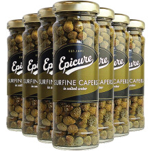 Epicure Surfine Capers in Salted Water, 99 g (Pack of 12)