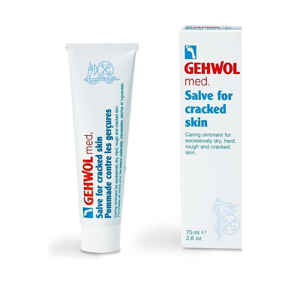 Gehwol Med Salve for Cracked Skin| Restoring Moisture Balance|Fast-Acting Relief for Dry & Damaged Feet  2.6 oz