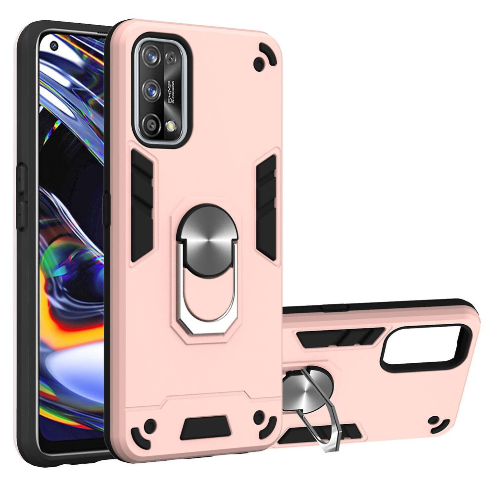 (Rose ) For Oppo Realme 7 Pro Pc Tpu Case Gold 8994439620439
