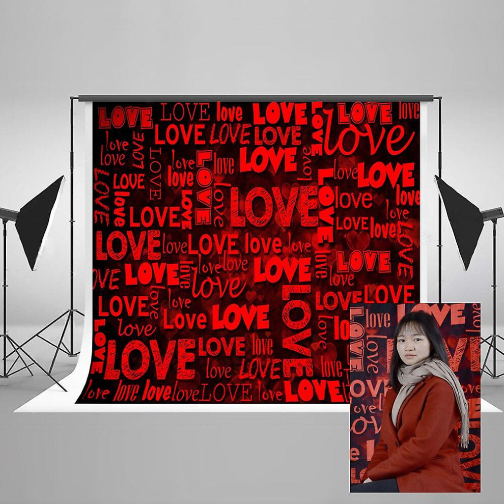 150X220cm Valentine Day Photography Backdrop Love Valentine Photo Backdrop Decoration Red 8994439622730