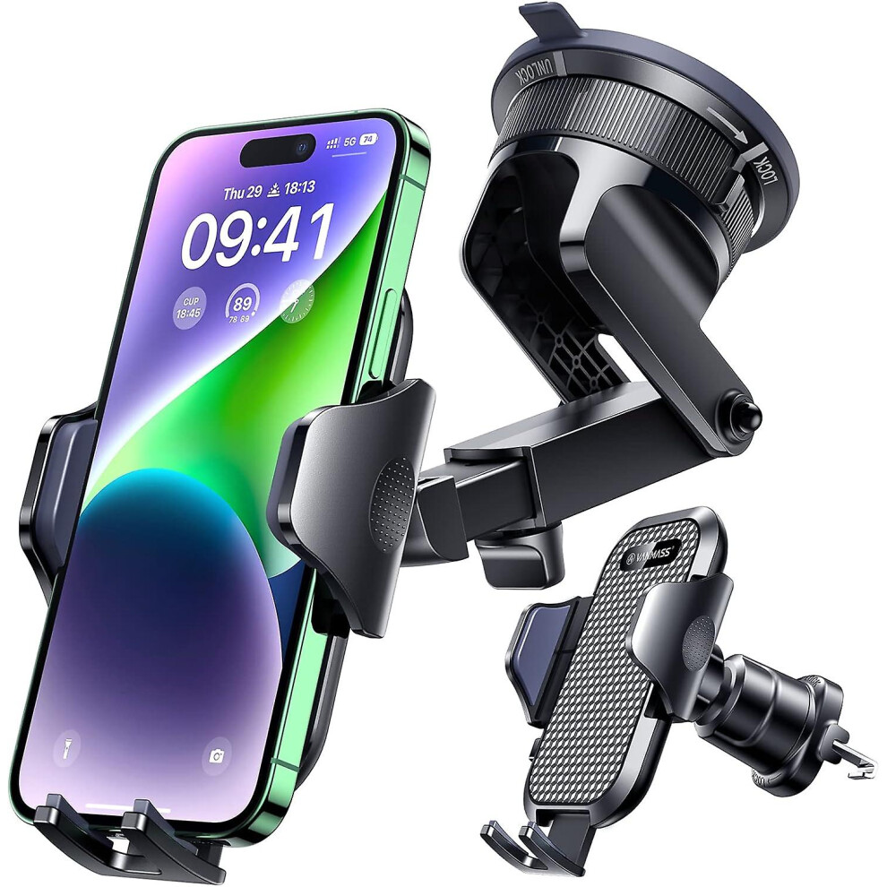 Car Phone Holder Vanmass [2023 Strongest Suction