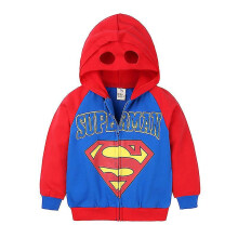 (120) Kids Hoodie Sweatshirt For Baby Children Superman Hoody Coat Top Jacket