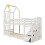 Bunk Bed Storage Children Cabin Bed with Window, Solid Pine Wood, 3FT 9