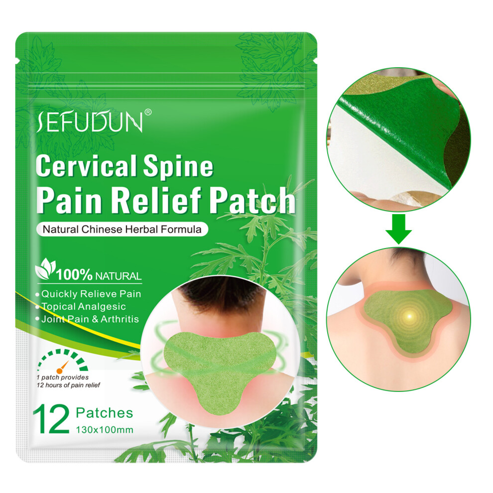 Closkye (Cervical Vertebra Patch, One Size Fits All) Mugwort Lumbar Vertebra Patch, Cervical Vertebra Patch, Knee Patch, Hot Compress Shoulder, Knee And Lumba