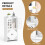 Bathroom Floor Storage Cabinet with 4 Doors Free Standing Cupboard for Tiny Laundry Room 3