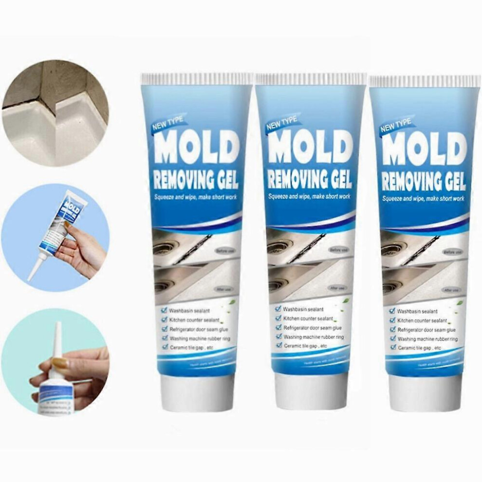 (3PCS) 1-3PCS Mould Magic Extreme gel formula 120g tube taps sinks grout windows