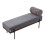 Living And Home (Dark Grey) Upholstered Bench with a Removable Pillow 1
