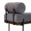 Living And Home (Dark Grey) Upholstered Bench with a Removable Pillow 6