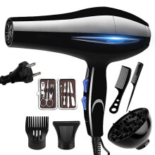 (Premium package(8648)) Hair Dryer 2200w Professional Powerful Hair Dryer Fast Heating Hot And Cold Adjustment Ionic Air Blow Dryer With Air Collecting