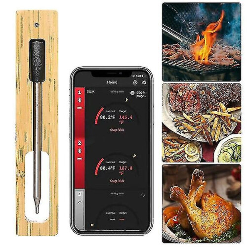 Meater Plus Range Wireless Meat Thermometer - 6 Probes, BLE4.2, 30-50m Range, USB Charge, Stainless Probes, Code 15b9c4a6-1901-41dd-859a-5eefceb853a4