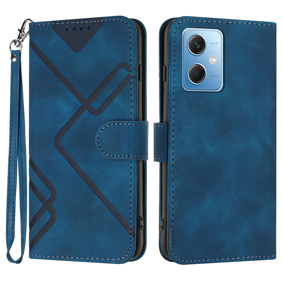 (Blue) Case For Xiaomi Redmi Note 12 5G Cover Magnetic Flip Wallet Leather Compatible With Xiaomi Redmi Note 12 5G Cover Blue 8994439690111