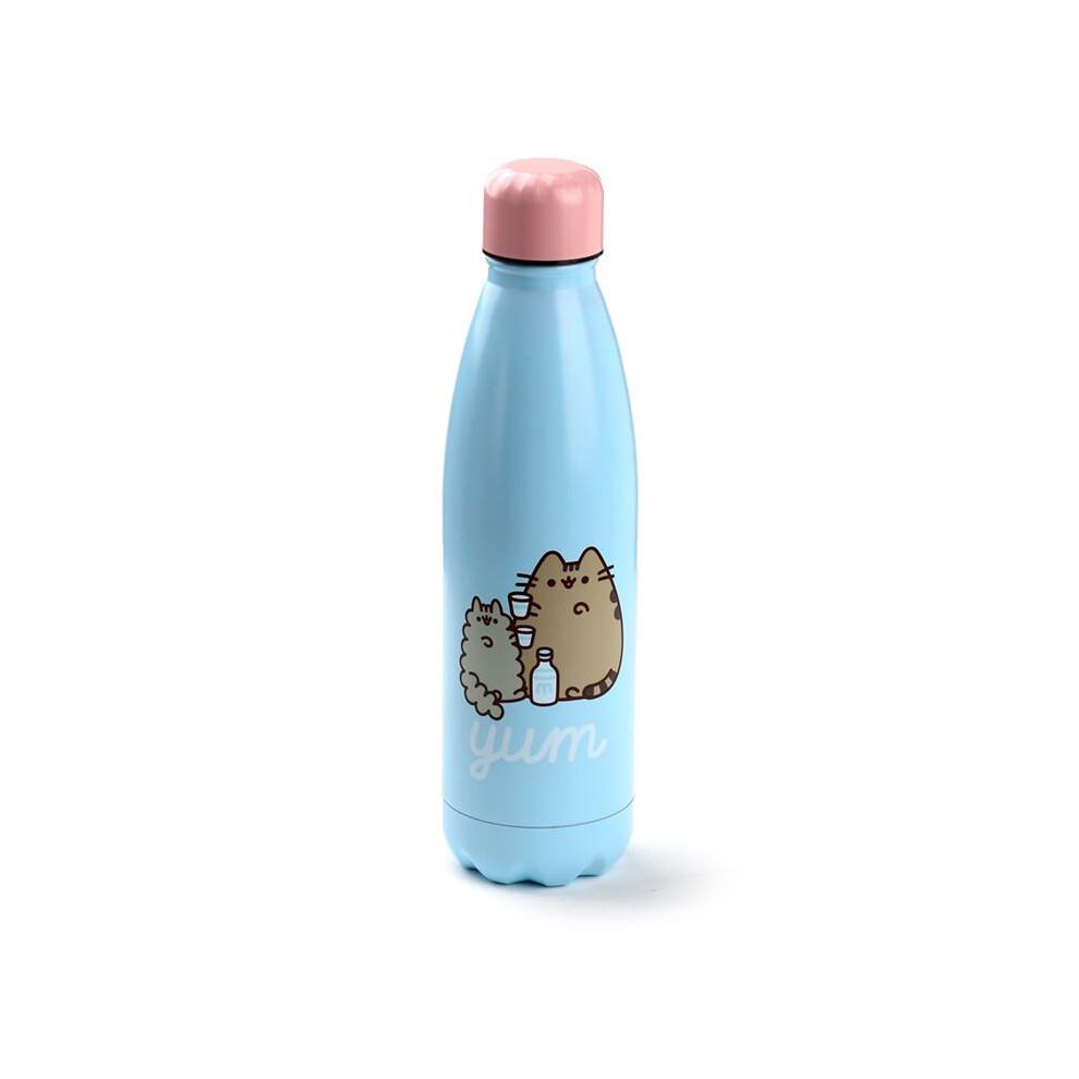 Osiris Trading Uk Reusable Stainless Steel Insulated Drinks Bottle 500Ml - Pusheen The Cat Foodie