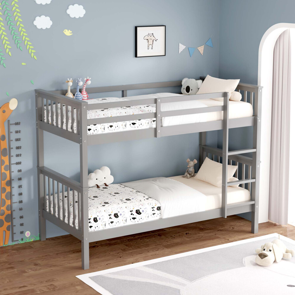 OLIVER WOODEN SINGLE BUNK BED