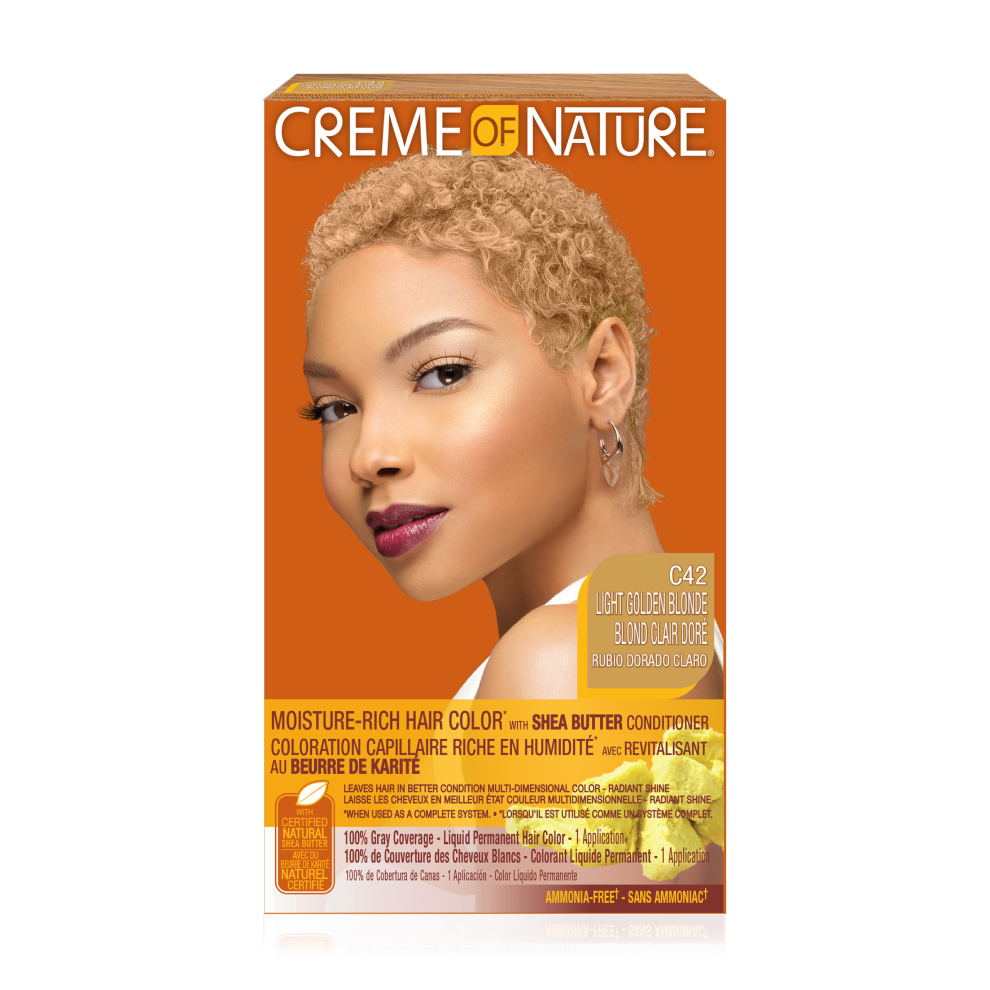 Creme Of Nature Color C42 Light Golden Blonde-image-OPC-PSZFDX-NEW