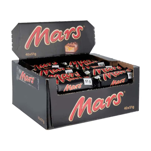Mars Chocolate Bars Full BOx Of 24x51g