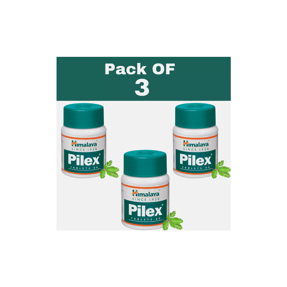 Himalaya Healthcare Himalaya Pilex Herbals For Hemorrhoids Piles Support 60 Tablets