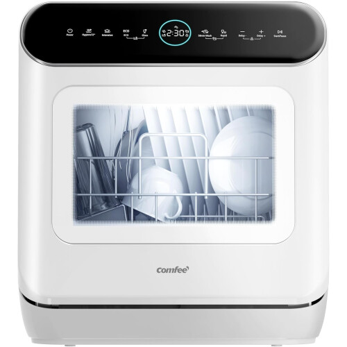 (Mini Plus, D Class) COMFEE' KWH-TD602E-S Freestanding Compact Dishwasher