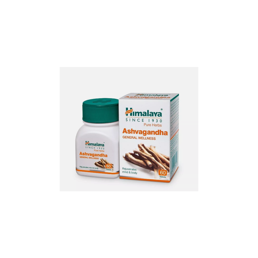 Himalaya Healthcare Himalaya Ashvagandha Stress Relief Rejuvenates Mind & Body 60 Tablets