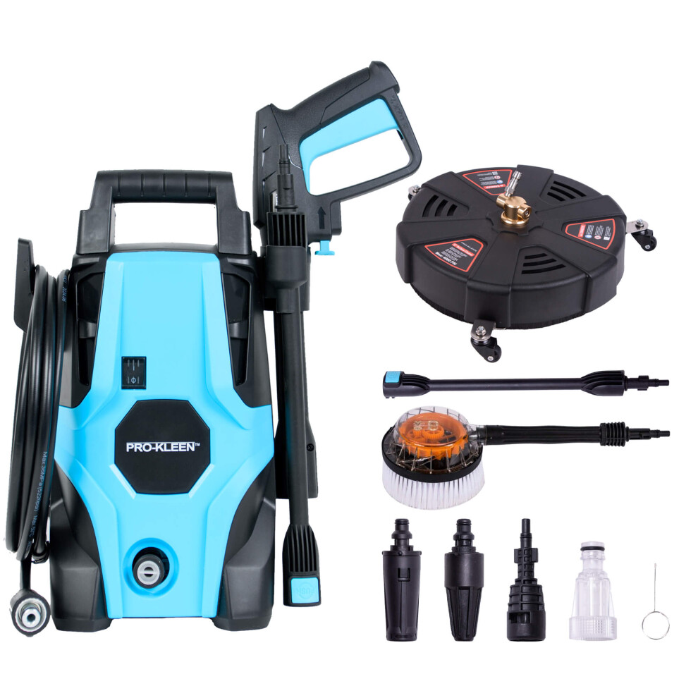 Pressure Washer With Rotary Brush & Heavy Duty Patio Cleaner