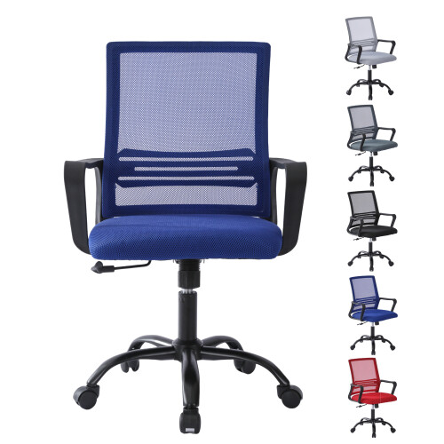 MCC (Blue) Adjustable Swivel MESH Chair with Cushion&Support