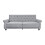 (Grey) Velvet Sofa Bed 225CM 3 Seat Click Clack Sofa 1