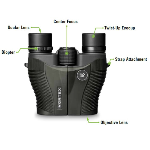 VORTEX Vortex 10x26 Vanquish Binoculars VNQ-1026 1