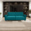 (Green) Velvet Sofa Bed 225CM 3 Seat Click Clack Sofa 5