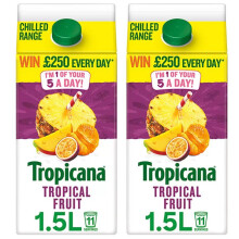 Tropicana Tropical Fruit Juice, 2 x 1.5L