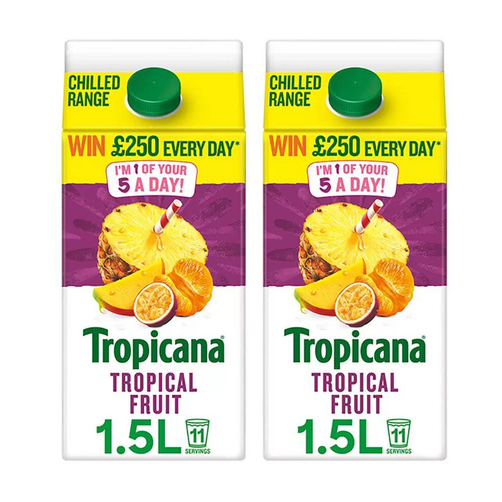 Tropicana Tropical Fruit Juice, 2 X 1.5L