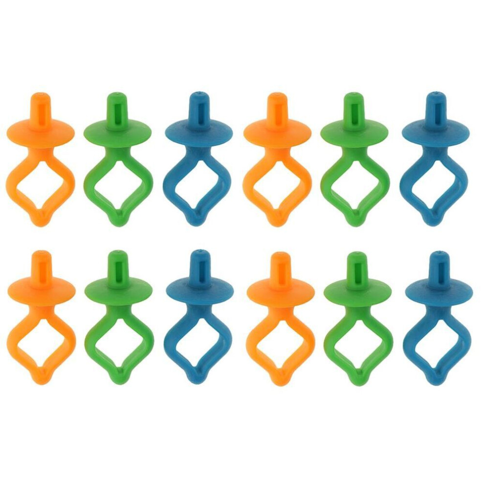 12 Pieces Assorted Color Bobbin Holders Clips Clamps Sewing Machine Accessories