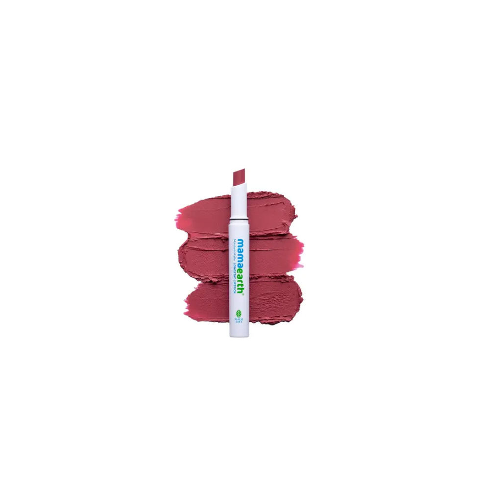 Mamaearth Moisture Matte Longstay Lipstick  - 05 Bubblegum Nude 2g