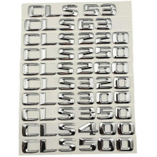 (Chrome, CLS320) 3d Abs Car Letters Trunk Badge Cls53 Cls63 Cls260 Cls300 Cls350 Cls400 Cls500 Emblem Logo For Mercedes W219 Cls W218 Accessories