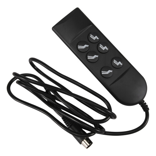 6-Button Electric Recliner Switch Controller for Most Lift Chairs - Universal, 1.8m Cable, Black ABS 2