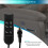 6-Button Electric Recliner Switch Controller for Most Lift Chairs - Universal, 1.8m Cable, Black ABS 7