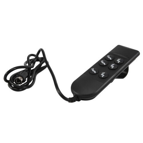 6-Button Electric Recliner Switch Controller for Most Lift Chairs - Universal, 1.8m Cable, Black ABS 1