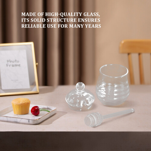 Pot à Miel Avec Louche Et Couvercle - Pot à Miel De Ruche En