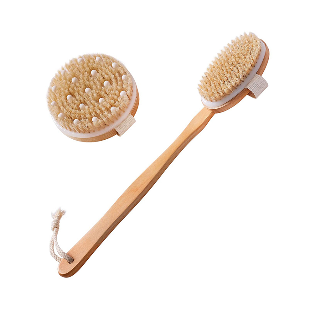 Dry Brushing Body Brush Set of 2, for Shower, Dry Brush for Cellulite