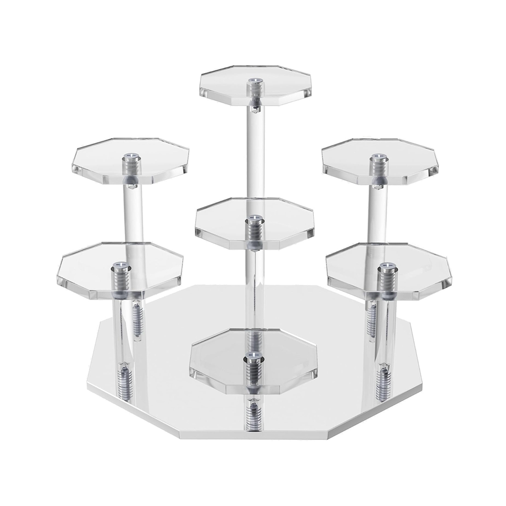 Acrylic Risers Display Stand, Perfume Organizer and Cupcake Stand