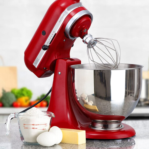 Edelstahlschüssel für 4,5–5 Quart Standmixer mit kippbarem Kopf 1