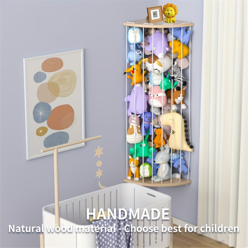 Corner Stuffed Animal Zoo, Large Stuffed Animals Storage 1