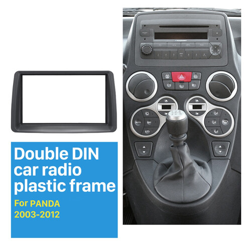 Adaptador de painel est?reo de r?dio automotivo 2 Din de 7 polegadas para FIAT PANDA 2003-2012 1