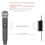 Draadloze microfoon UHF Karaoke Handheld 1 kanaal Lithium batterij 7