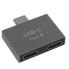 Splitter-Konverteradapter USB-C-Stecker auf Dual-USB-C-Buchse