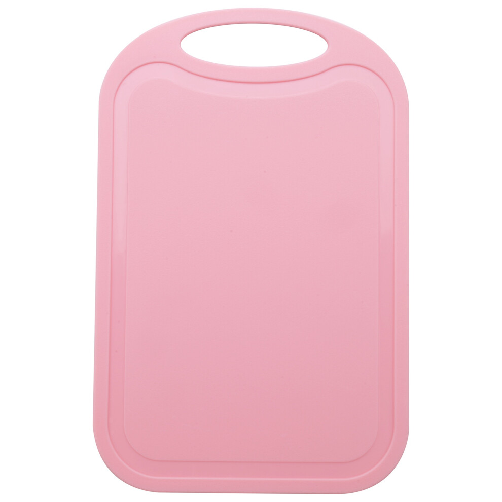 Plastic Chopping Block Vegetable Cutting Board With Hang Hole Pink