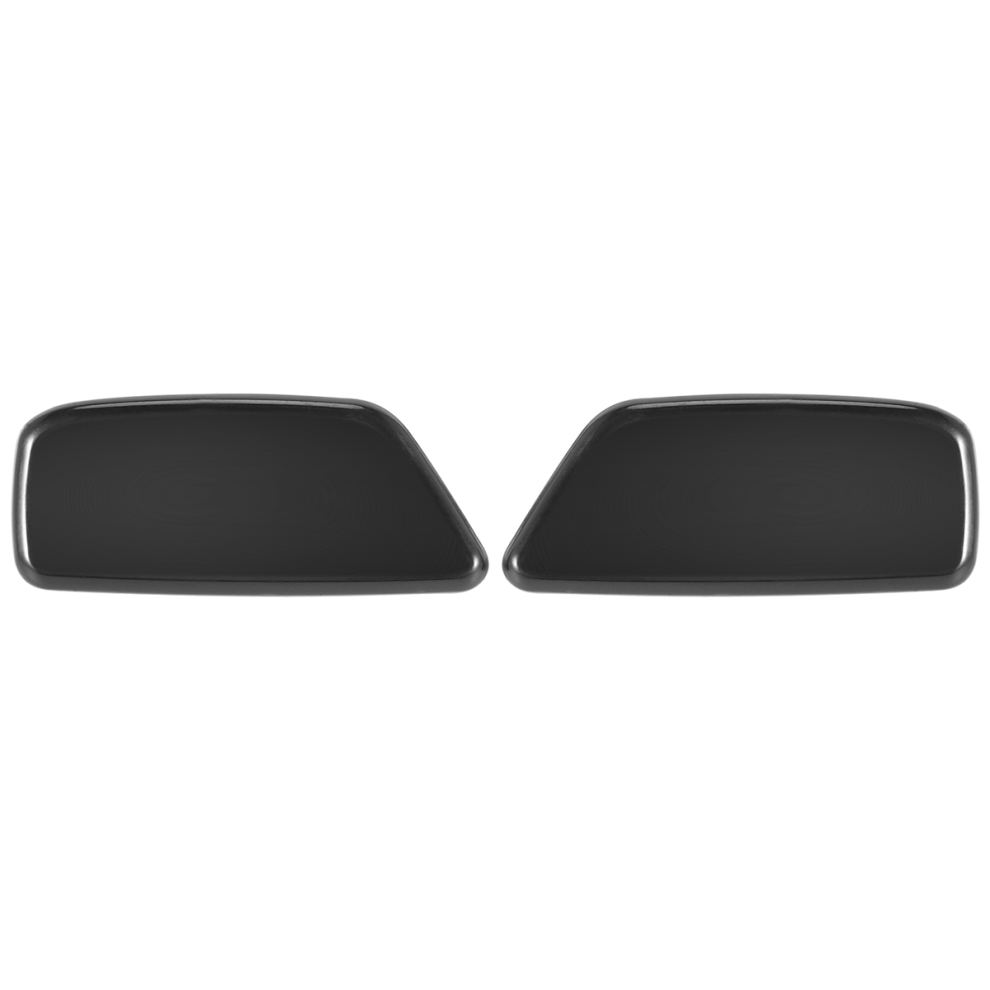 1 Pair Front Headlight Washer Spray Nozzle Cover For Subaru Forester Black 4763603009172