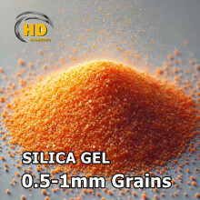 (2000g - 2kg) Orange Indicator Silica Gel Desiccant 0.5-1mm Bead