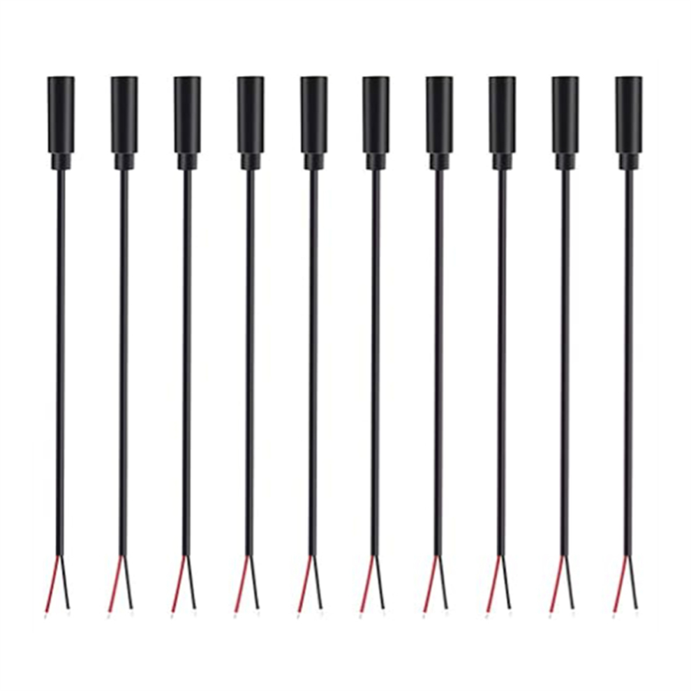 10Pcs 3.5Mm Female Jack To Bare Wire Open End 2 Pole Audio Cable 4763603013186