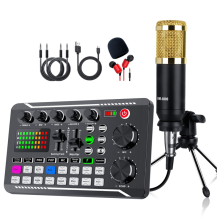 F998 BM800 Set Sound Card Condenser Microphone Set Live Sound Card